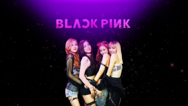 Группа BLACKPINK надпись