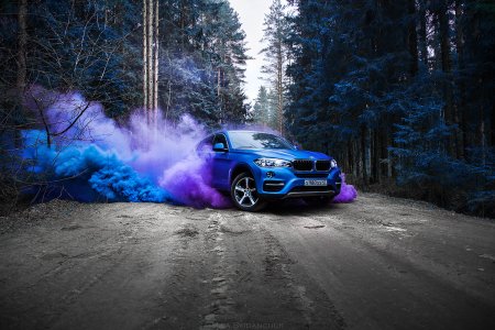 БМВ х6 в дрифте