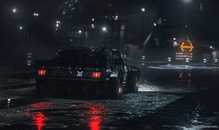 Машина ночь дождь