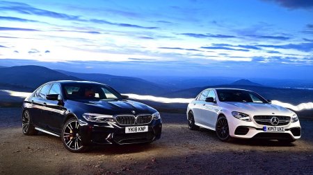BMW m5 и Mercedes AMG