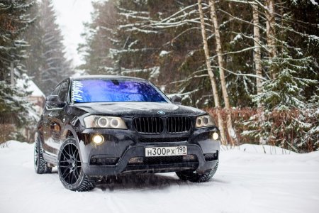 BMW x3 f25 зимой
