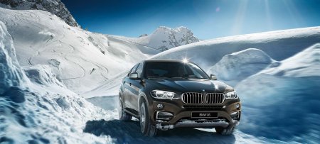 BMW x6 зимой