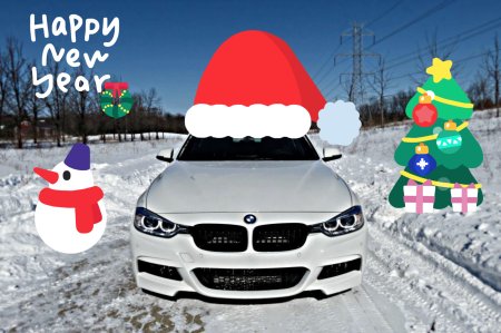 BMW новый год