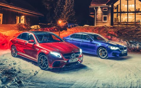 БМВ м5 и Мерседес е63 АМГ