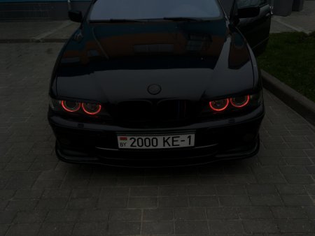 BMW e39 черная ангельские глазки