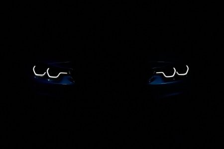 BMW f10 фары в темноте