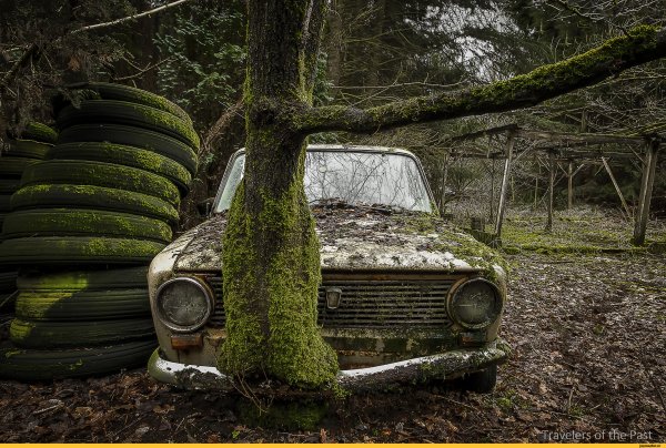 Заброшенная машина Эстетика