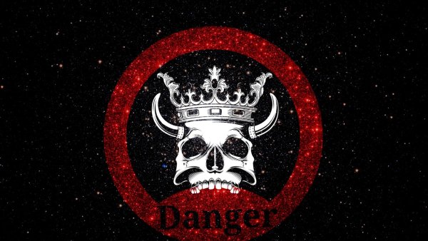 Обои череп с короной