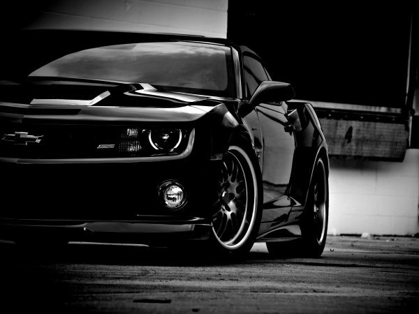 Шевроле Камаро черный 1920x1080