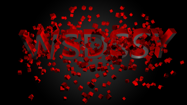 Красные буквы на черном фоне