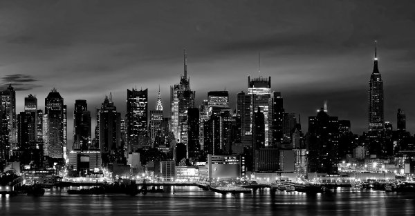 Чёрно белый Нью Йорк