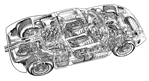 Схема двигателя Бугатти Вейрон
