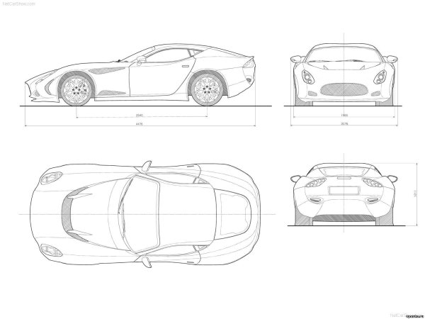 Dodge Viper GTS Coupe чертеж