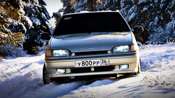 ВАЗ 2114 тюнингованная зима
