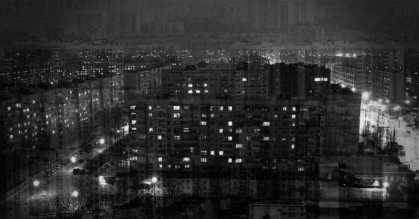 Серые многоэтажки