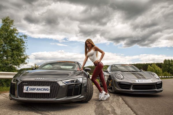 Девушка и авто фотосессия