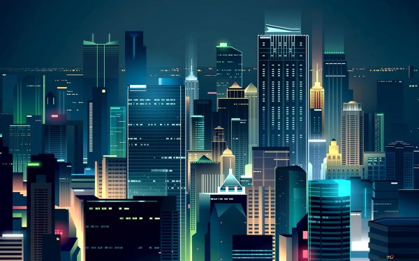 Город Векторная Графика