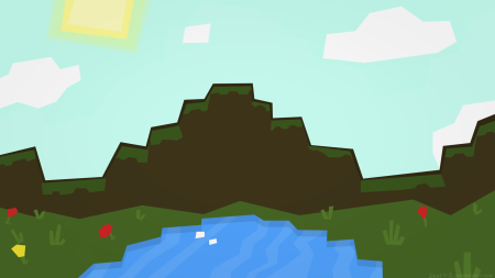 Мультяшный фон для МАЙНКРАФТА