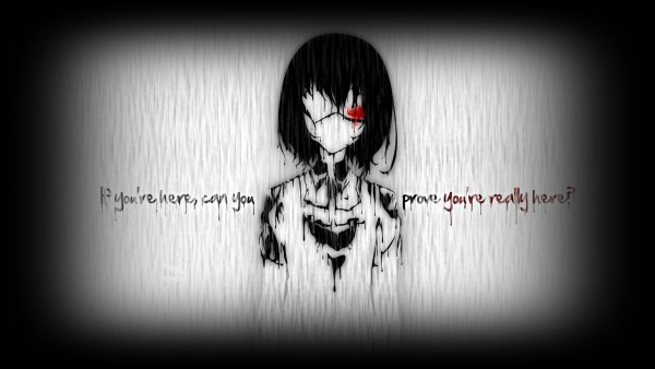 Обои аниме грустные с надписями