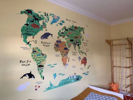 Детская карта мира