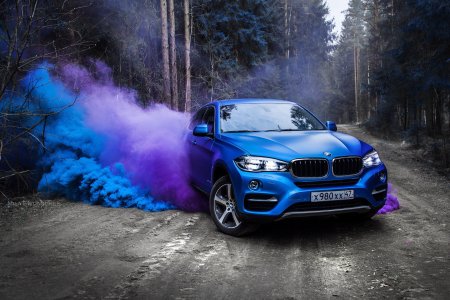 BMW x6m фиолетовый
