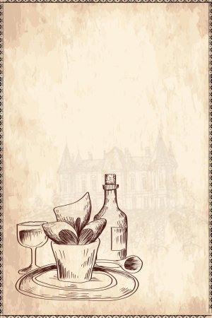 Красивый фон для меню кафе