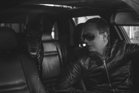 BMW x5 и Доберман