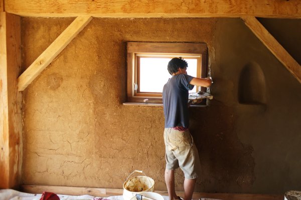 Отделка глиной