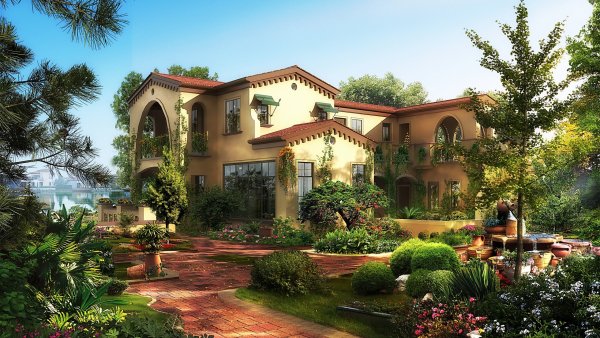 Испанские виллы с садом в Италии