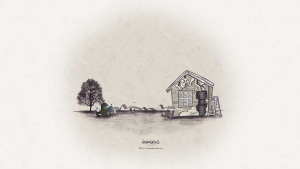 Домик арт Минимализм