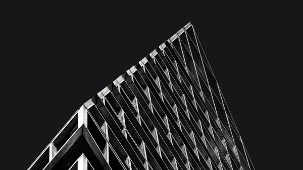 Черно белая архитектура Минимализм