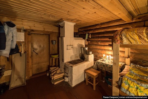 Деревенский домик с печкой