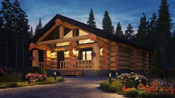 Рубленный дом кедр