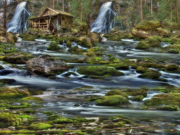 Фотообои Горная река