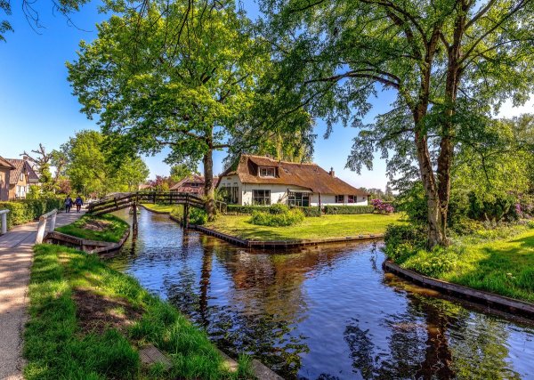 Деревня Гитхорн в Голландии