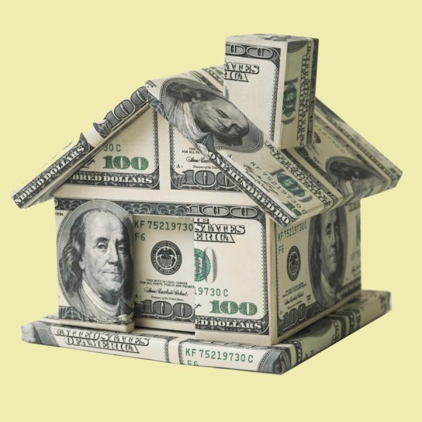 Домик из долларов