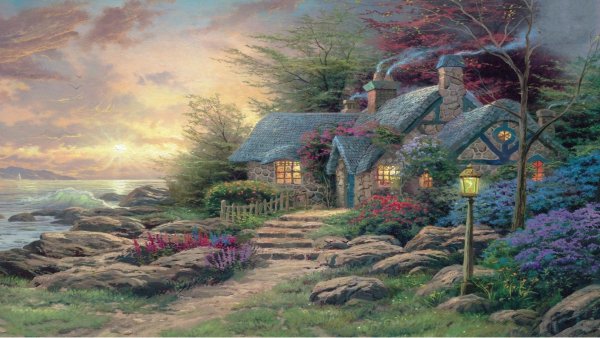 Томас Кинкаде художник горы