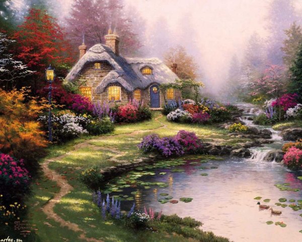 Американский художник Томас Кинкейд