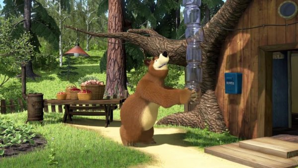 Маша и медведь пасека