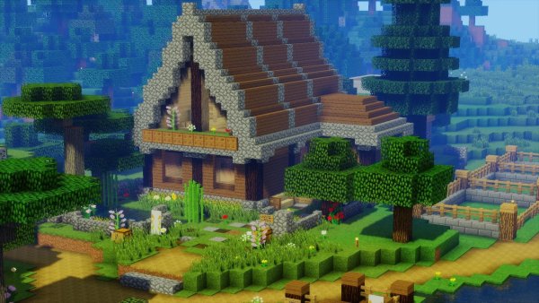 Ратуша в деревне майнкрафт