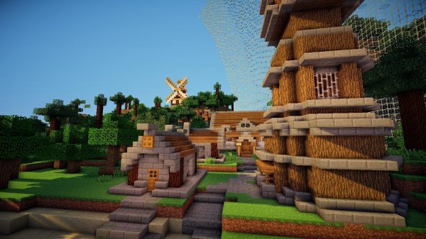 Дома в МАЙНКРАФТЕ красивые природа