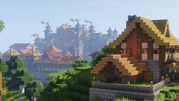 Красивый дом с шейдерами