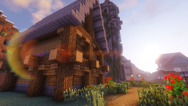 Деревня майнкрафт шейдер