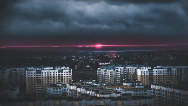 Хрущевки ночью Эстетика