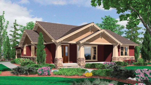 Красивые проекты одноэтажных домов