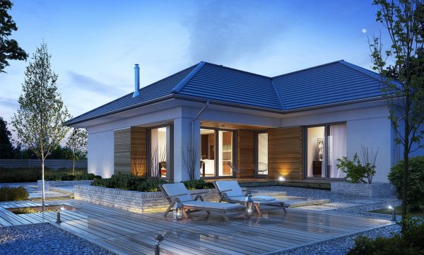 Z500 проекты одноэтажных с террасой