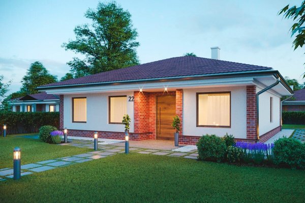 Одноэтажный дом 120 кв