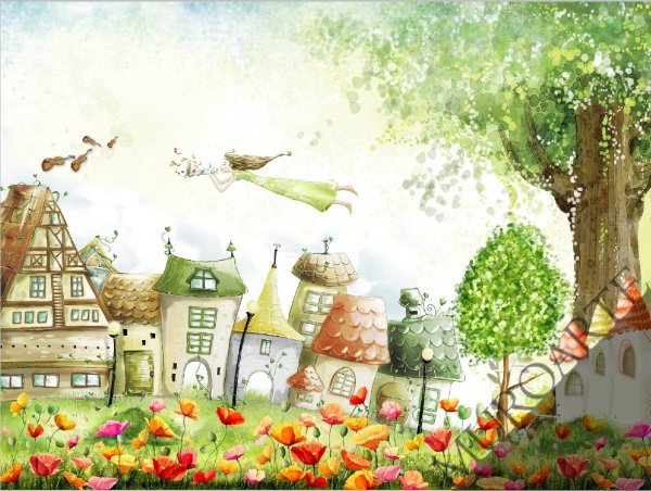 Сказочные фотообои в детскую