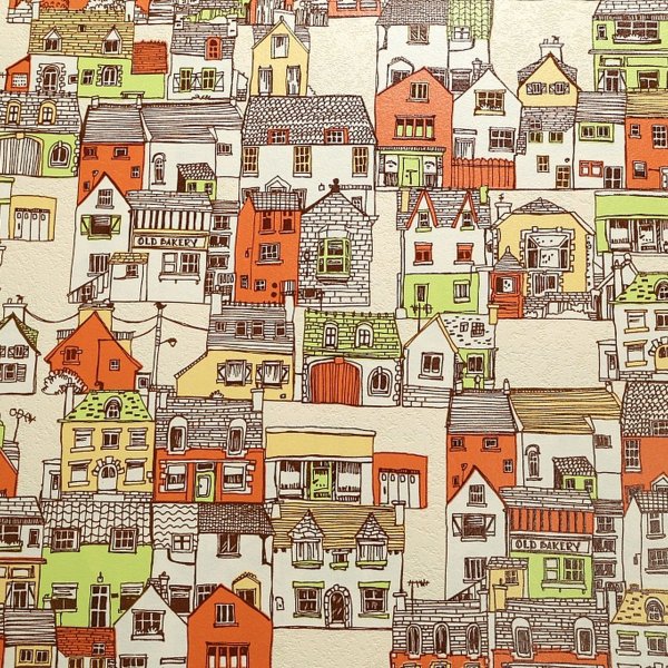 Обои флизелиновые для детской дом 1.06х10 м цвет