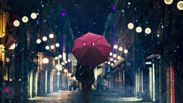 Дождь на улице